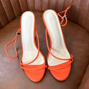 Elegant Orange Women's Heels